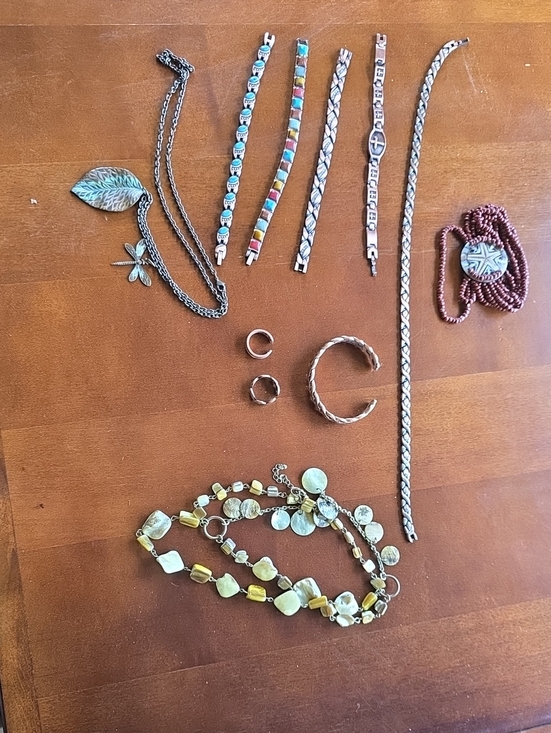 Magnetic Jewelry - Women’s Mixed Metal, Copper, Magnetic Jewelry, Rings, Bracelet, Necklace